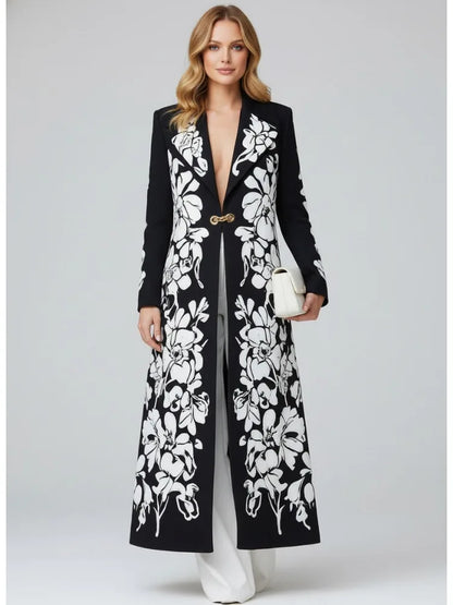 Floral Trench Coat