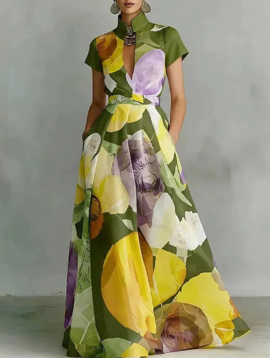 Waterfront Floral  Dress