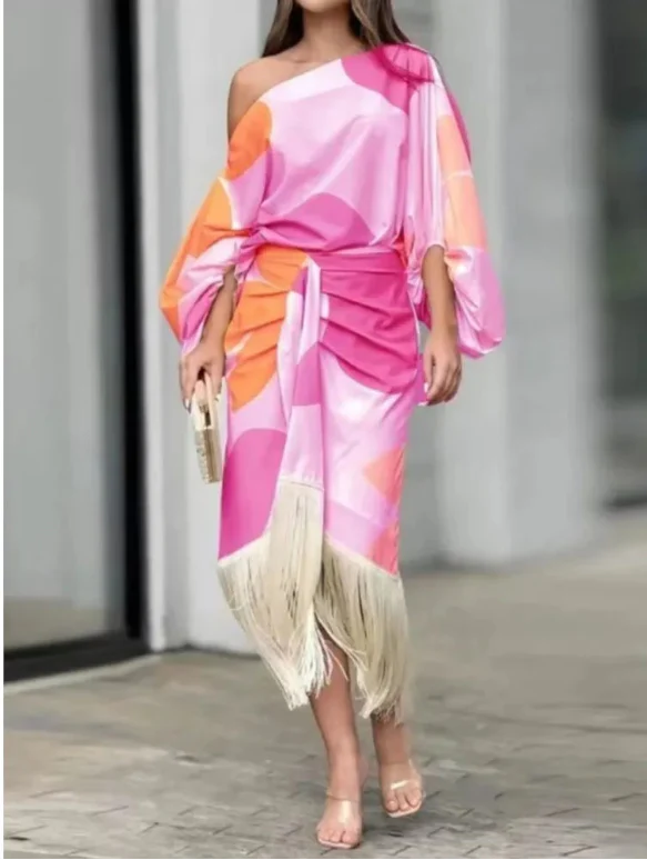 Fringed Skirt Two-piece Set