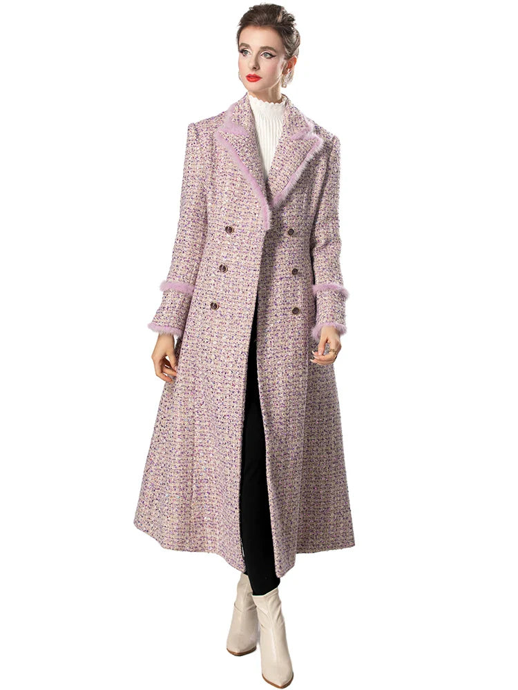 Sona Tweed Long Coat