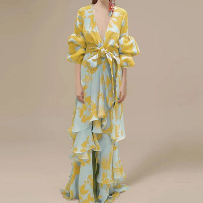 Retro Ruffle Dress