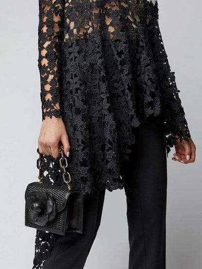 Lace Asymmetrical Top