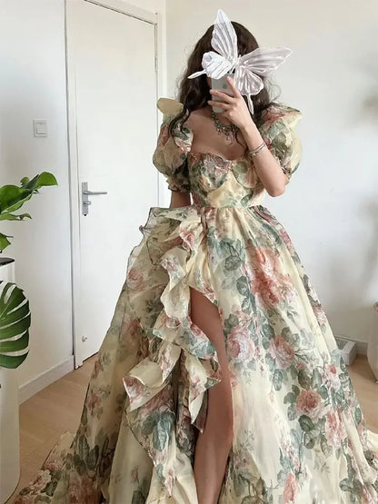 Fork Chiffon Dress