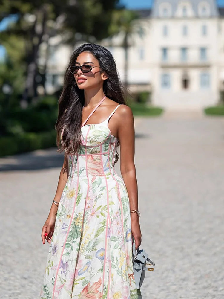 Elegant Halter Lady Dress