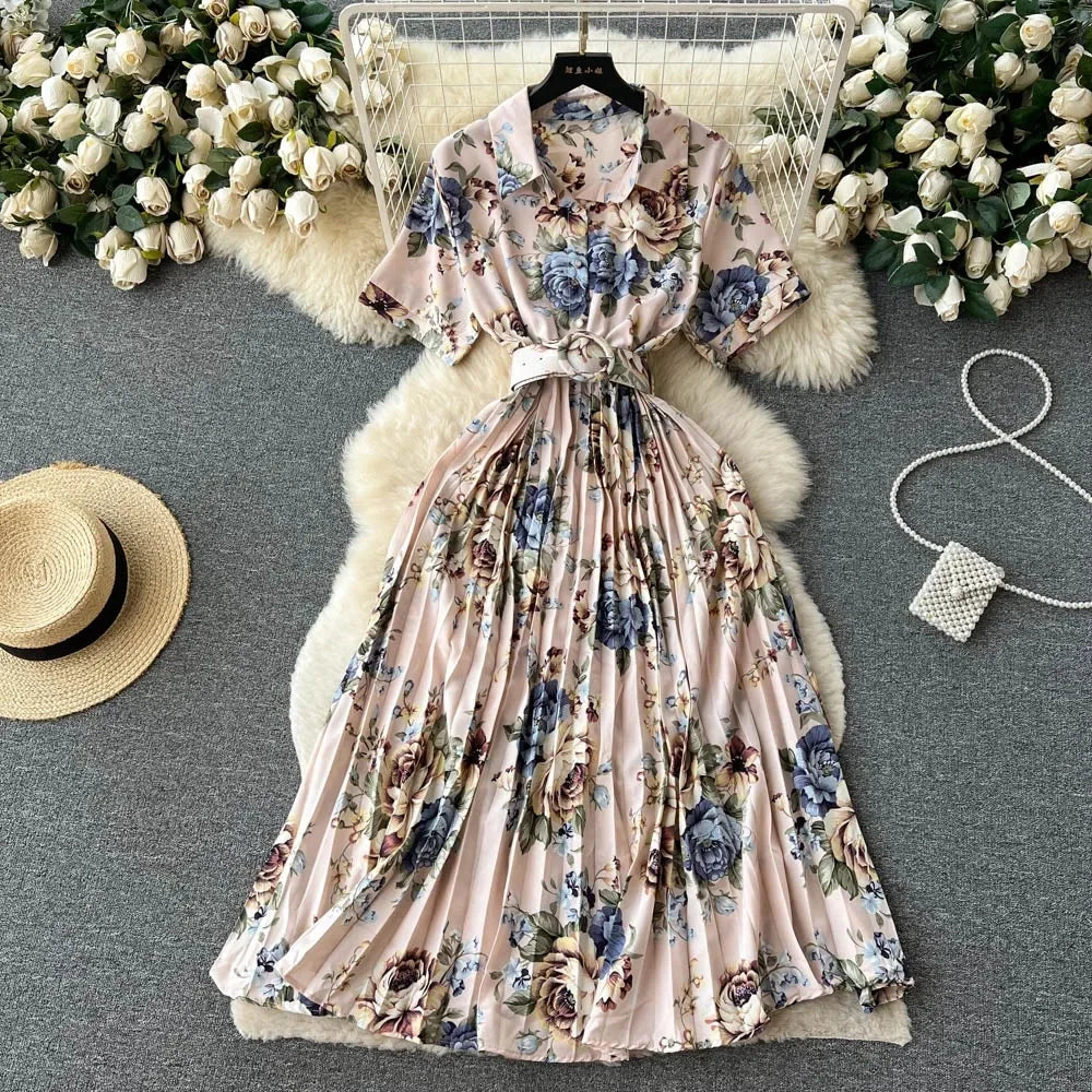 Print Drape Dress