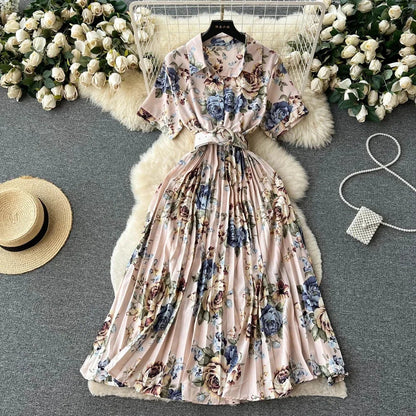 Print Drape Dress