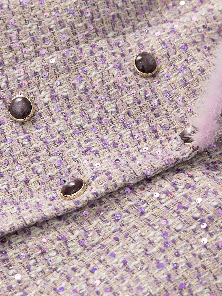 Sona Tweed Long Coat