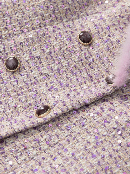 Sona Tweed Long Coat