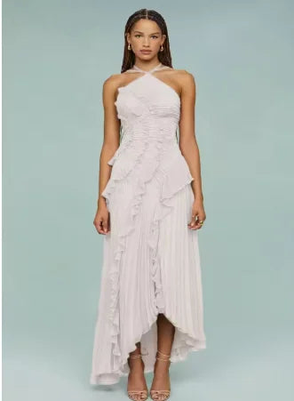 Nikki Strap Ruffles Dress