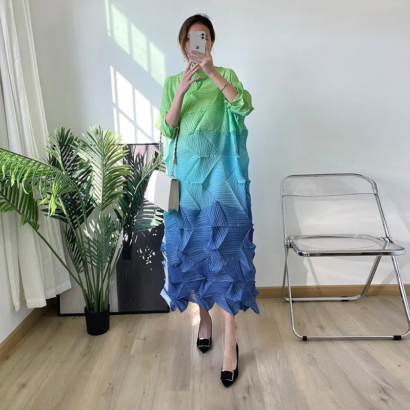 Diamond Pleated Dress