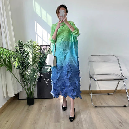 Diamond Pleated Dress