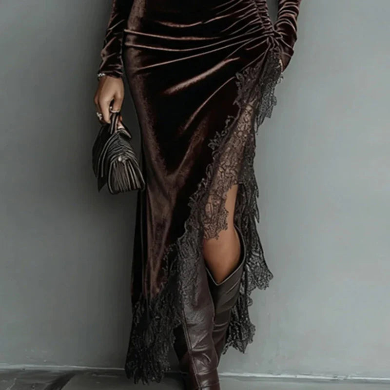 Velvet Lace Dress