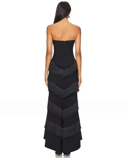 Modern Black Evening Gown