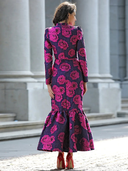 Elegant Brocade Mermaid Dress