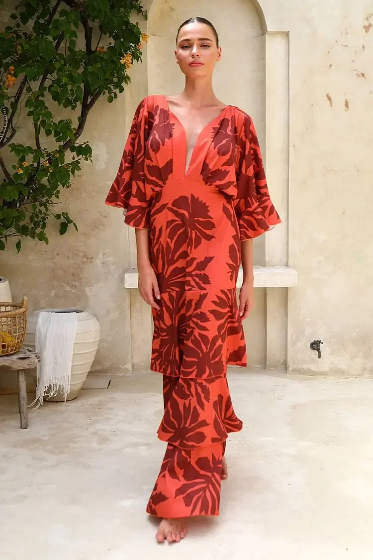 Ruffle maxi Dress