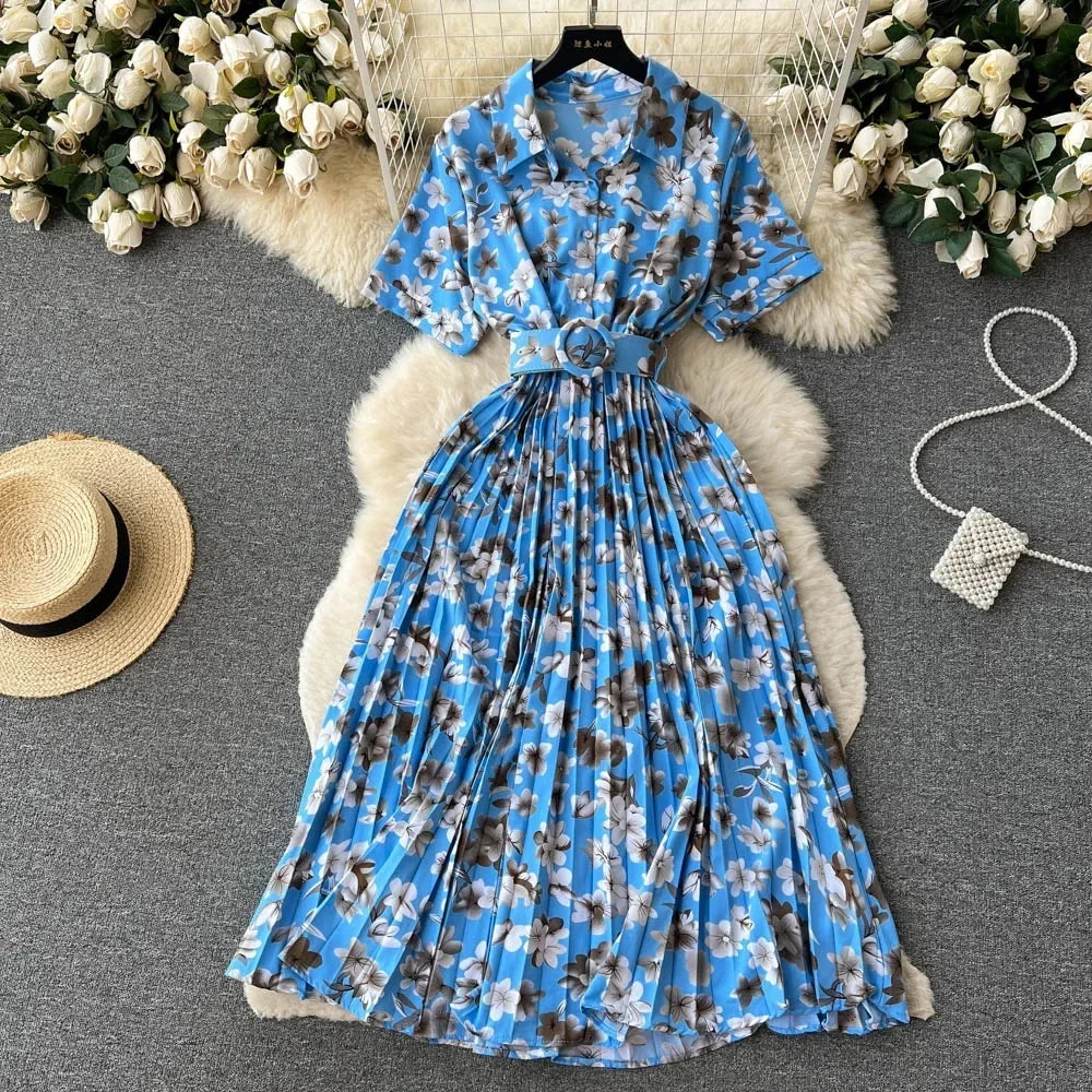 Print Drape Dress