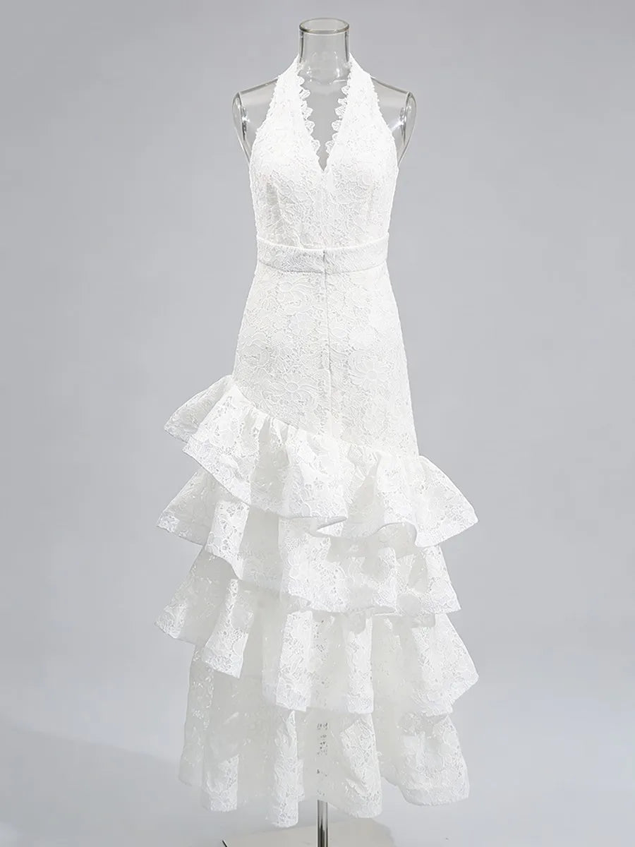 Halter Ruffle Dress