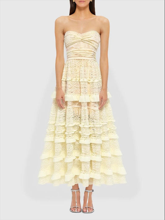 Alana Ruffle Maxi Dress