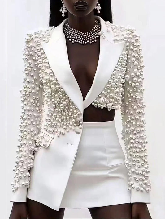 Alora Pearl Top & Skirt Set