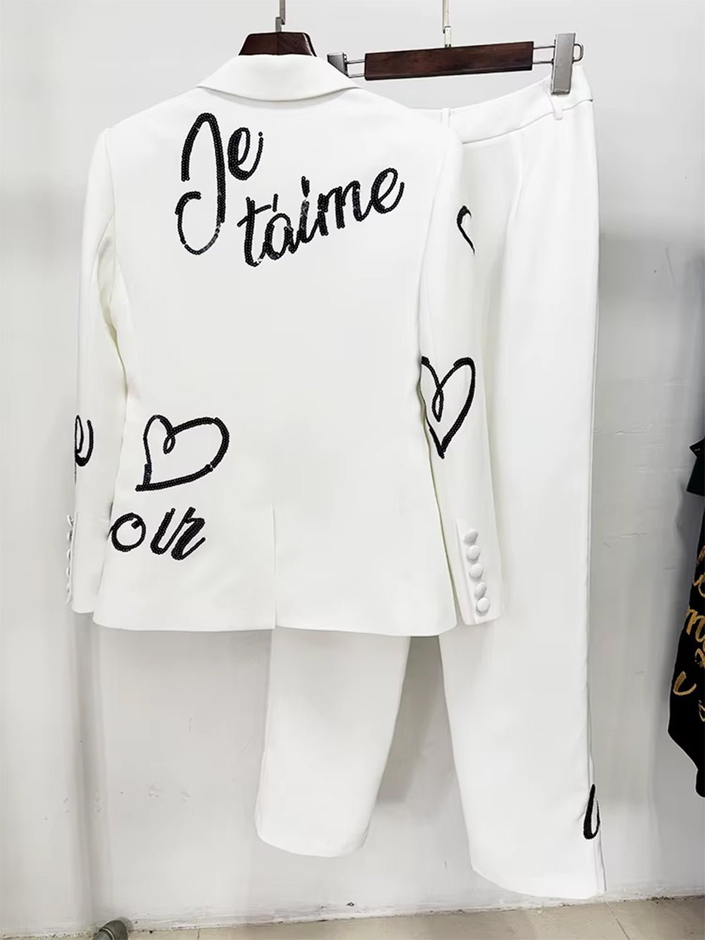 Amelie Script Tailored Pant Set