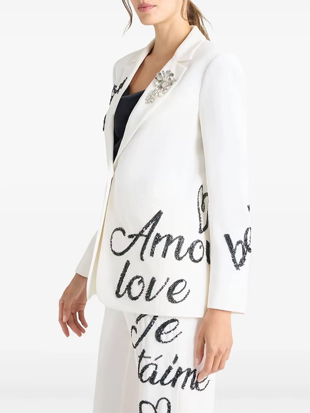 Amelie Script Tailored Pant Set