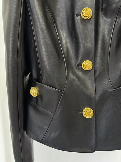 Amelie Sculpted Button Jacket