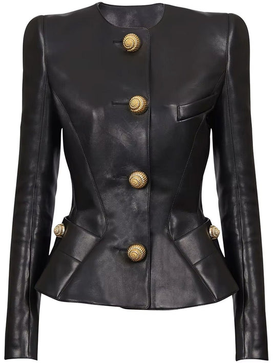 Amelie Sculpted Button Jacket