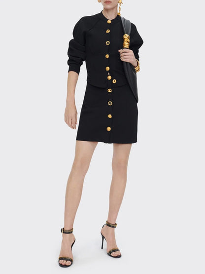 Ariella Long Sleeve Top & Skirt Set