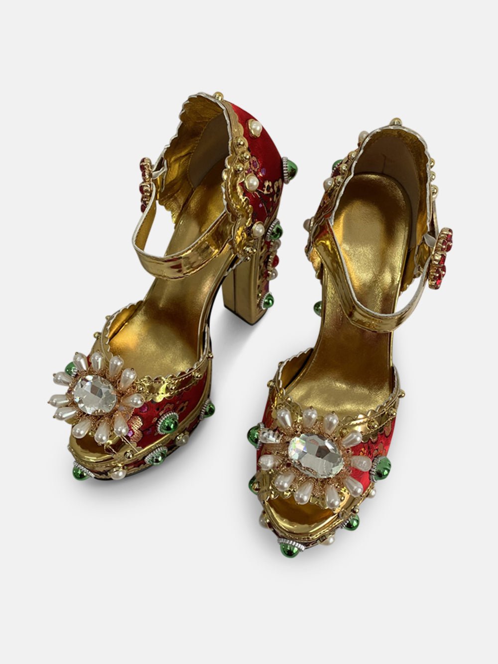Arya Diamonds Pearls High Heels
