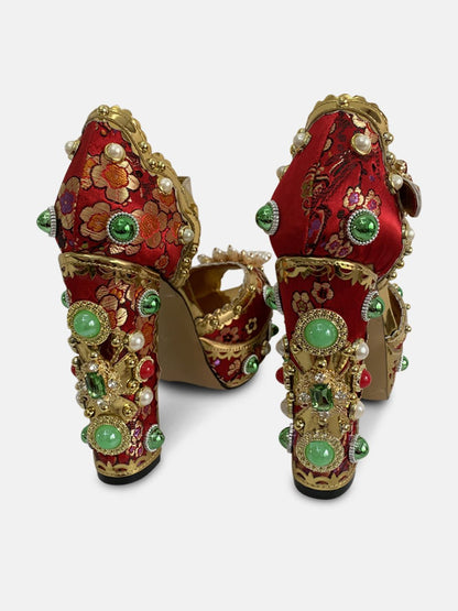 Arya Diamonds Pearls High Heels