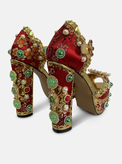 Arya Diamonds Pearls High Heels