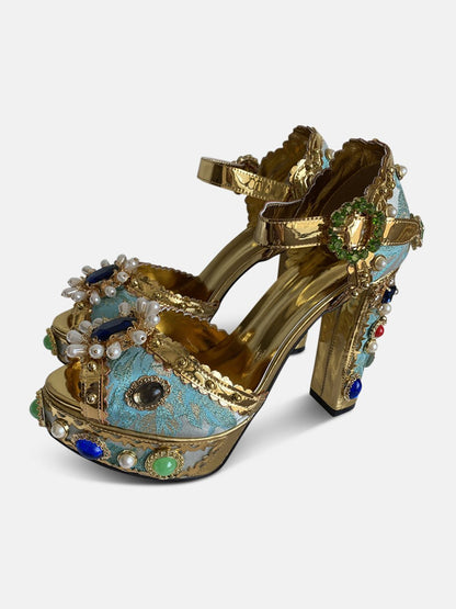 Arya Diamonds Pearls High Heels