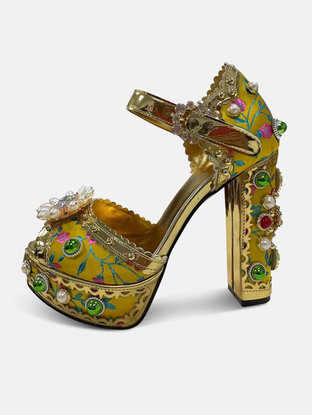 Arya Diamonds Pearls High Heels