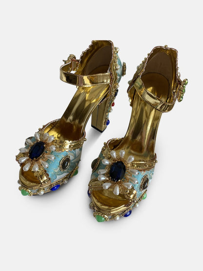 Arya Diamonds Pearls High Heels