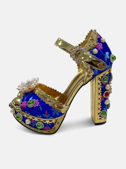 Arya Diamonds Pearls High Heels