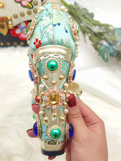 Arya Diamonds Pearls High Heels