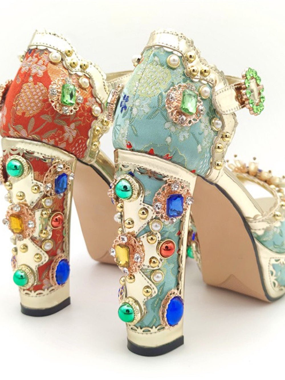 Arya Diamonds Pearls High Heels