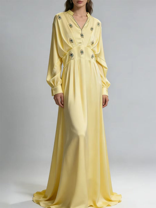 Aurelia Butter Shirt Maxi Dress