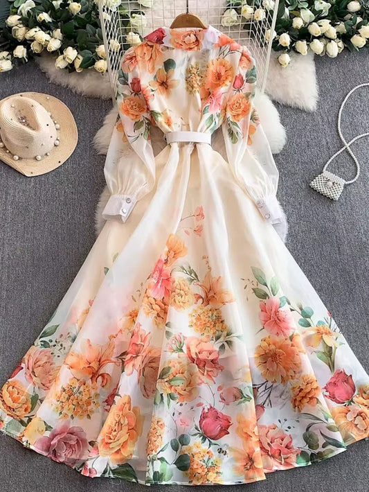 Aurelia Floral Halter Midi Dress