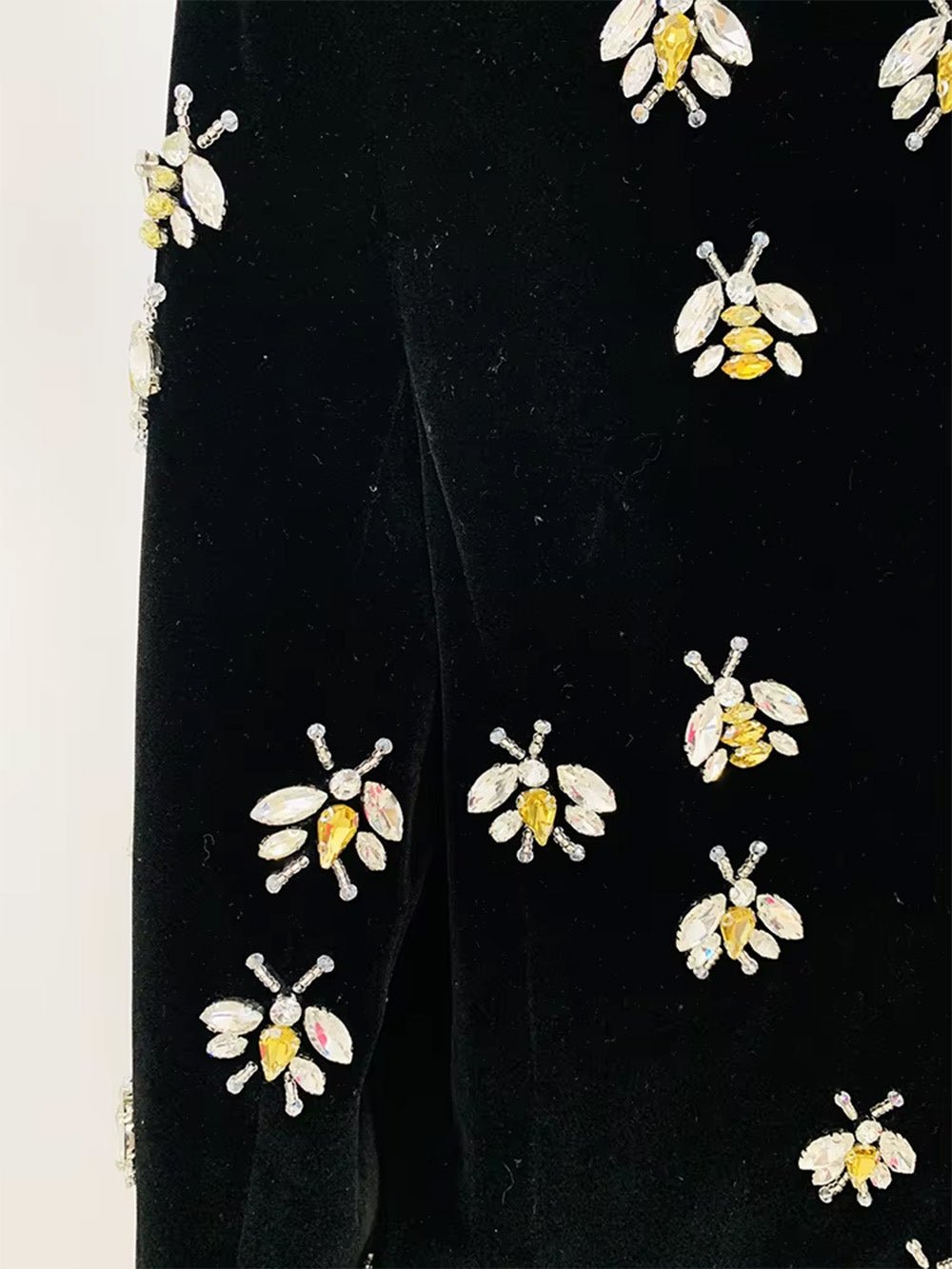Bianca Embellished Velvet Longline Blazer