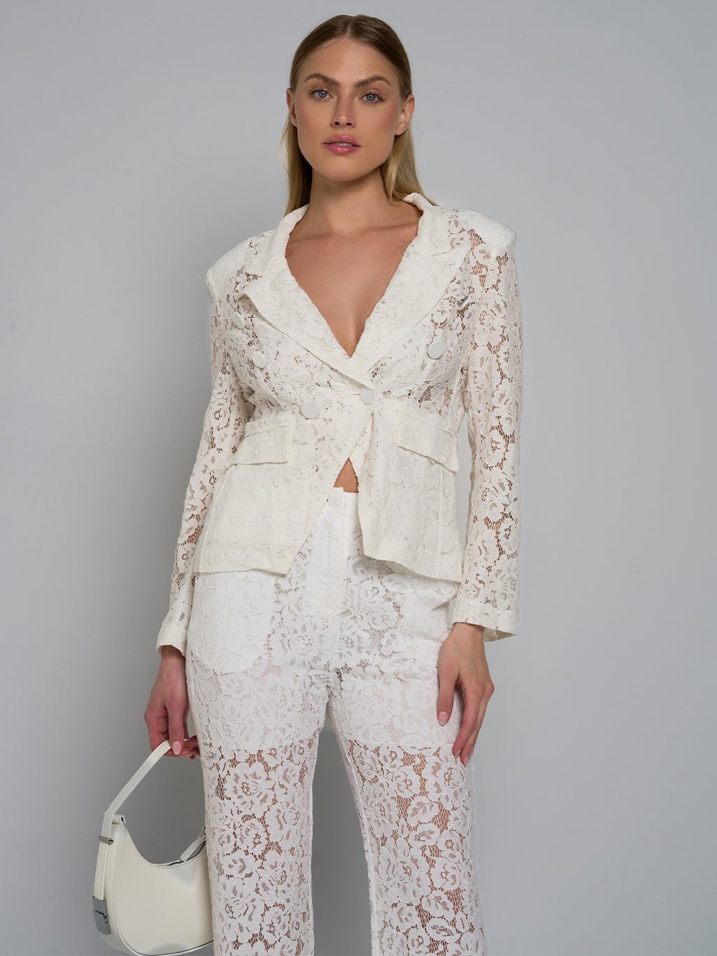 Bonnie Lace Jacket & Flare Pant Set
