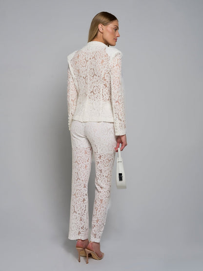 Bonnie Lace Jacket & Flare Pant Set