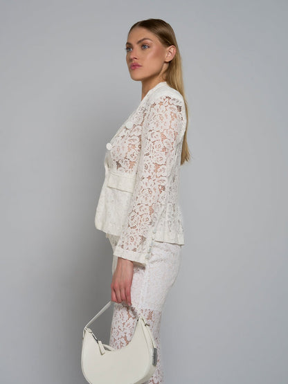 Bonnie Lace Jacket & Flare Pant Set
