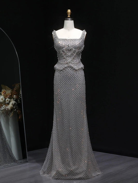 Brooke Maxi Dress in Gray