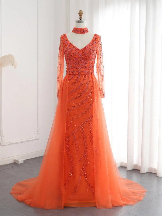 Burke Maxi Dress in Orange