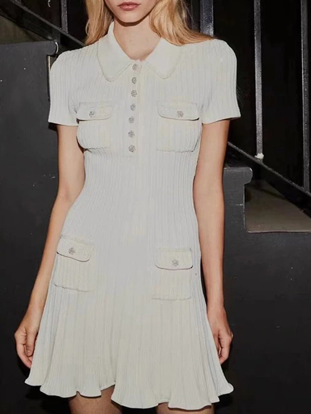 Caitlin Knitted Mini Dress