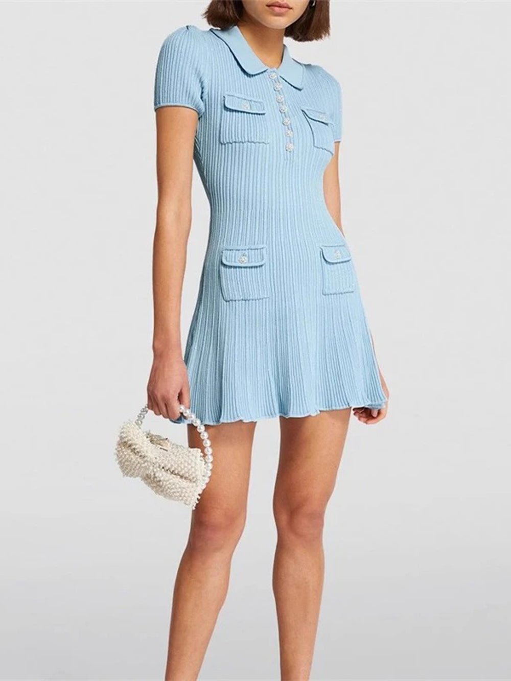 Caitlin Knitted Mini Dress