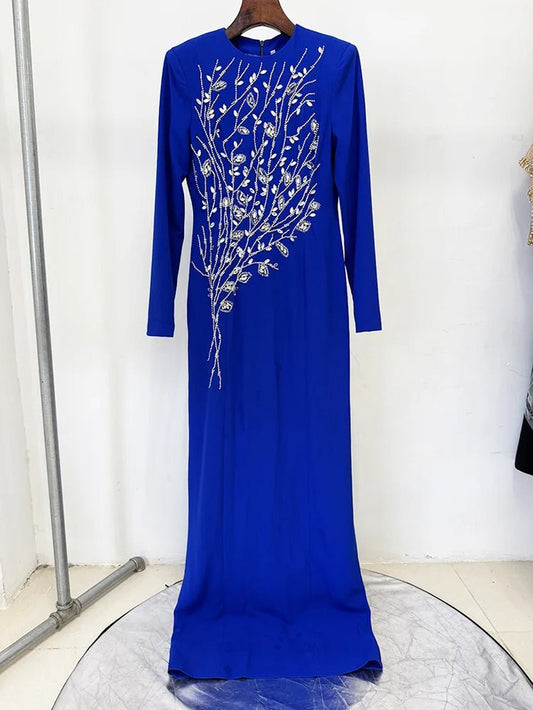 Camille Embellished Long Sleeve Gown