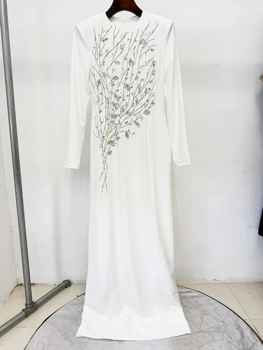 Camille Embellished Long Sleeve Gown