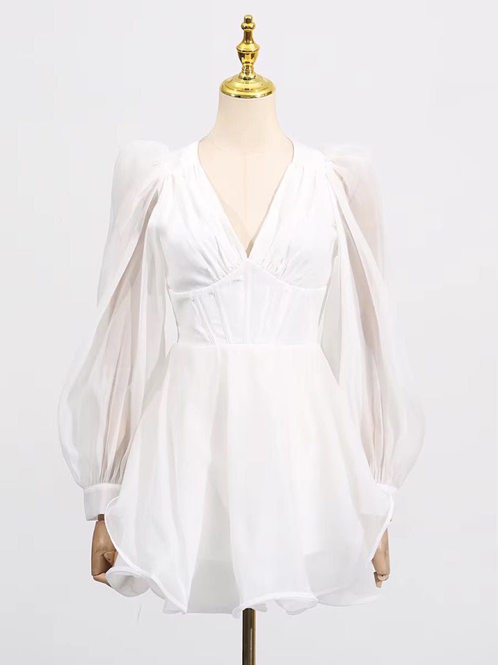 Camille Sheer Sleeve Mini Dress